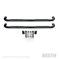 Thumbnail for Westin 2019 Chevrolet Silverado/Sierra 1500 Crew Cab Platinum 4 Oval Nerf Step Bars - Black