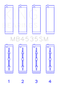 Thumbnail for King Mercedes M276 V6 (Size STD) Main Bearing Set