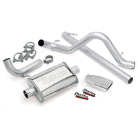 Thumbnail for Banks Power 07-11 Jeep 3.8L Wrangler - 2dr Monster Exhaust System - SS Single Exhaust w/ Chrome Tip