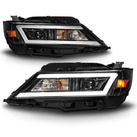 Thumbnail for Anzo 14-20 Chevrolet Impala Square Projector LED Bar Headlights w/ Black Housing