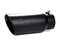 Thumbnail for Sinister Diesel Black Ceramic Coated Stainless Steel Exhaust Tip (4in to 6in)