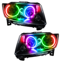 Thumbnail for Oracle 11-13 Jeep Grand Cherokee SMD HL (Non-HID)-Chrome - ColorSHIFT w/ BC1 Controller SEE WARRANTY