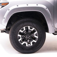 Thumbnail for EGR 16+ Toyota Tacoma w/Mudflap Bolt-On Look Color Match Fender Flares - Set - Silver Sky