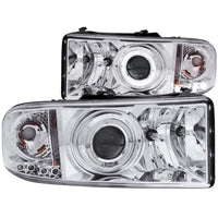 Thumbnail for ANZO 1994-2001 Dodge Ram Projector Headlights w/ Halo Chrome