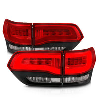 Thumbnail for ANZO 2014-2016 Jeep Grand Cherokee LED Taillights Red/Clear