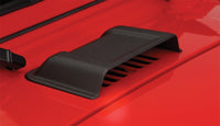 Thumbnail for Bushwacker 98-18 Jeep Wrangler Trail Armor Hood Scoop (Textured Tpo) - Black