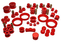 Thumbnail for Energy Suspension 99-00 Honda Civic Si Red Hyper-Flex Master Bushing Set