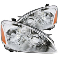 Thumbnail for ANZO 2002-2004 Nissan Altima Crystal Headlights Chrome