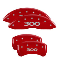 Thumbnail for MGP 4 Caliper Covers Engraved Front & Rear 300 Red finish silver ch