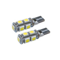 Thumbnail for Oracle T10 9 LED 3 Chip SMD Bulbs (Pair) - Cool White SEE WARRANTY