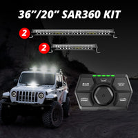 Thumbnail for XK Glow SAR360 Light Bar Kit Emergency Search and Rescue Light System (2)36In (2)20In