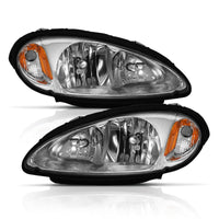 Thumbnail for ANZO 2001-2005 Chrysler Pt Cruiser Crystal Headlight Chrome Amber (OE)