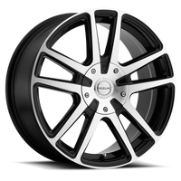 Thumbnail for Raceline 145M Encore 16x7in / 4x100/4x114.3 BP / 40mm Offset / 72.62mm Bore - Black & Machined Wheel