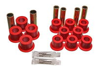 Thumbnail for Energy Suspension 06/86-97 Nissan 720/Hardbody P/U 4WD Red Front Leaf Spring Bushing Set