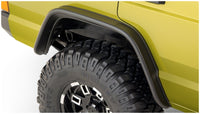 Thumbnail for Bushwacker 84-01 Jeep Cherokee Flat Style Flares 2pc - Black