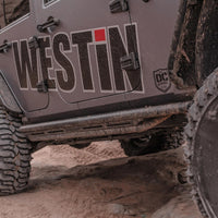 Thumbnail for Westin/Snyper 07-17 Jeep Wrangler Unlimited Triple Tube Rock Rail Steps - Textured Black