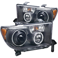Thumbnail for ANZO 2007-2013 Toyota Tundra Projector Headlights w/ Halo Black (CCFL)