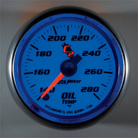 Thumbnail for Autometer C2 52mm 140 - 280 Deg. F Electronic Oil Temp Gauge
