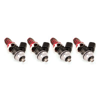 Thumbnail for Injector Dynamics ID1050X Injectors 11mm (Red) Adaptors S2K Lower (Set of 4)