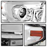 Thumbnail for Spyder Toyota Tundra 2014-2016 Projector Headlights Light Bar DRL Chrome PRO-YD-TTU14-DRL-C