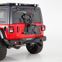Thumbnail for Go Rhino 08-22 Jeep Wrangler JL/JLU Body Mount Spare Tire Carrier - Tex. Blk