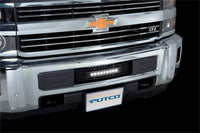 Thumbnail for Putco 15-19 Chevy Silv HD SS Black Bar Design Bumper Grille Insert w/ Curved Flush 10in Light Bar