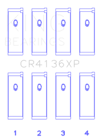 Thumbnail for King Nissan SR20DE/DET RWD (2.0L) (Size 0.25mm) Performance Rod Bearing Set