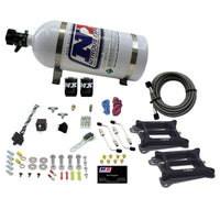 Thumbnail for Nitrous Express Dual Holley/Gasoline Nitrous Kit (100-500HP) w/10lb Bottle