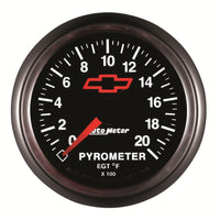 Thumbnail for AutoMeter Gauge Pyrometer (Egt) 2-1/16in. 2000 Deg. F Stepper Motor Chevy Red Bowtie Black