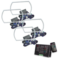 Thumbnail for Oracle Chevy Silverado 07-13 Halo Kit Square Style - ColorSHIFT w/ 2.0 Controller SEE WARRANTY