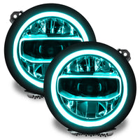 Thumbnail for Oracle Jeep Wrangler JL/JT RGB+W Headlight DRL  Kit - ColorSHIFT w/ Simple Controller SEE WARRANTY