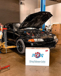 Thumbnail for CSF R32 Nissan Skyline GT-R / GT-S Full Billet Aluminum High-Performance Radiator - Raw Finish