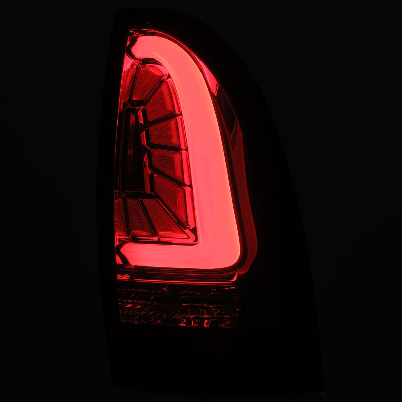 AlphaRex 05-15 Toyota Tacoma PRO-Series LED Tail Lights Red Smoke