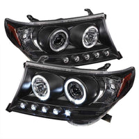 Thumbnail for Spyder Toyota Land Cruiser 08-11 Projector Headlights LED Halo LED Blk PRO-YD-TLAND08-HL-BK