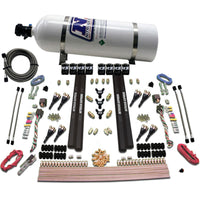 Thumbnail for Nitrous Express SX2 Dual Stage 8 Solenoid /Gasoline Nitrous Kit (200-1200HP) w/15lb Bottle