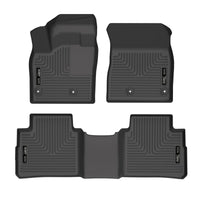Thumbnail for Husky Liners 21-22 Nissan Rogue WeatherBeater Front & 2nd Seat Floor Liners - Black