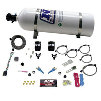 Thumbnail for Nitrous Express 92-95 Dodge V8 TBI Dual Nozzle Nitrous Kit (50-125HP) w/15lb Bottle