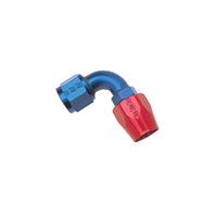 Thumbnail for Russell Performance -8 AN Red/Blue 90 Degree Full Flow Hose End
