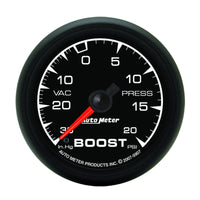 Thumbnail for Autometer ES 52.4mm 30 In. HG/20 PSI Vacuum/Boost Gauge