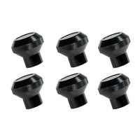 Thumbnail for Rugged Ridge 76-86 Jeep CJ Black Billet Stainless Steel Dash Knob Set Billet