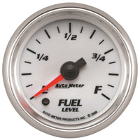Thumbnail for Autometer Pro-Cycle Gauge Fuel Level 2 1/16in 0-280 Programmable White
