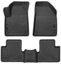 Thumbnail for Husky Liners 15-22 Jeep Cherokee WeatherBeater Combo Black Floor Liners
