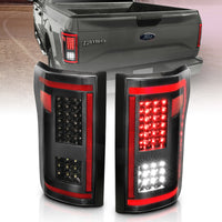 Thumbnail for ANZO 15-17 Ford F-150 LED Taillights Black w/ Sequential