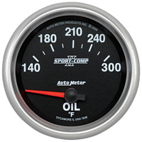 Thumbnail for Autometer Sport-Comp II 140-340 Deg F Short Sweep Electronic Oil Temperature Gauge