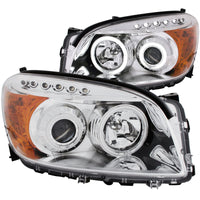 Thumbnail for ANZO 2006-2008 Toyota Rav4 Projector Headlights w/ Halo Chrome (CCFL)