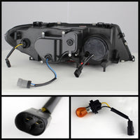 Thumbnail for Spyder BMW E46 3-Series 04-06 2 DR Projector Halogen Model- LED Halo Blk PRO-YD-BMWE4604-2DR-HL-BK