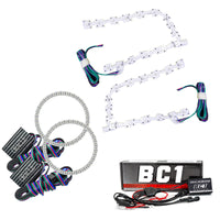Thumbnail for Oracle 11-19 Chrysler 300C DRL Upgrade w/ Halo Kit - ColorSHIFT w/ BC1 Controller SEE WARRANTY