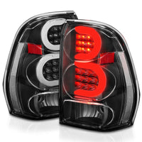 Thumbnail for ANZO 2002-2009 Chevrolet Trailblazer LED Tail Lights w/ Light Bar Black Housing Clear Lens