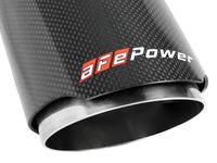 Thumbnail for aFe MACH Force-Xp 409 SS Clamp-On Exhaust Tip 2.5in. Inlet / 4in. Outlet / 7in. L - Carbon