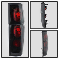 Thumbnail for Spyder Nissan Hardbody 86-97 Euro Style Tail Lights Black Smoke ALT-YD-NH86-BSM